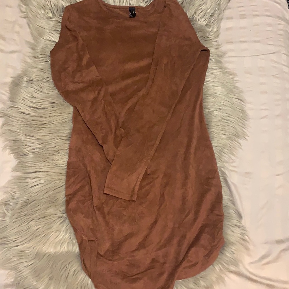 Suede tan Windsor dress